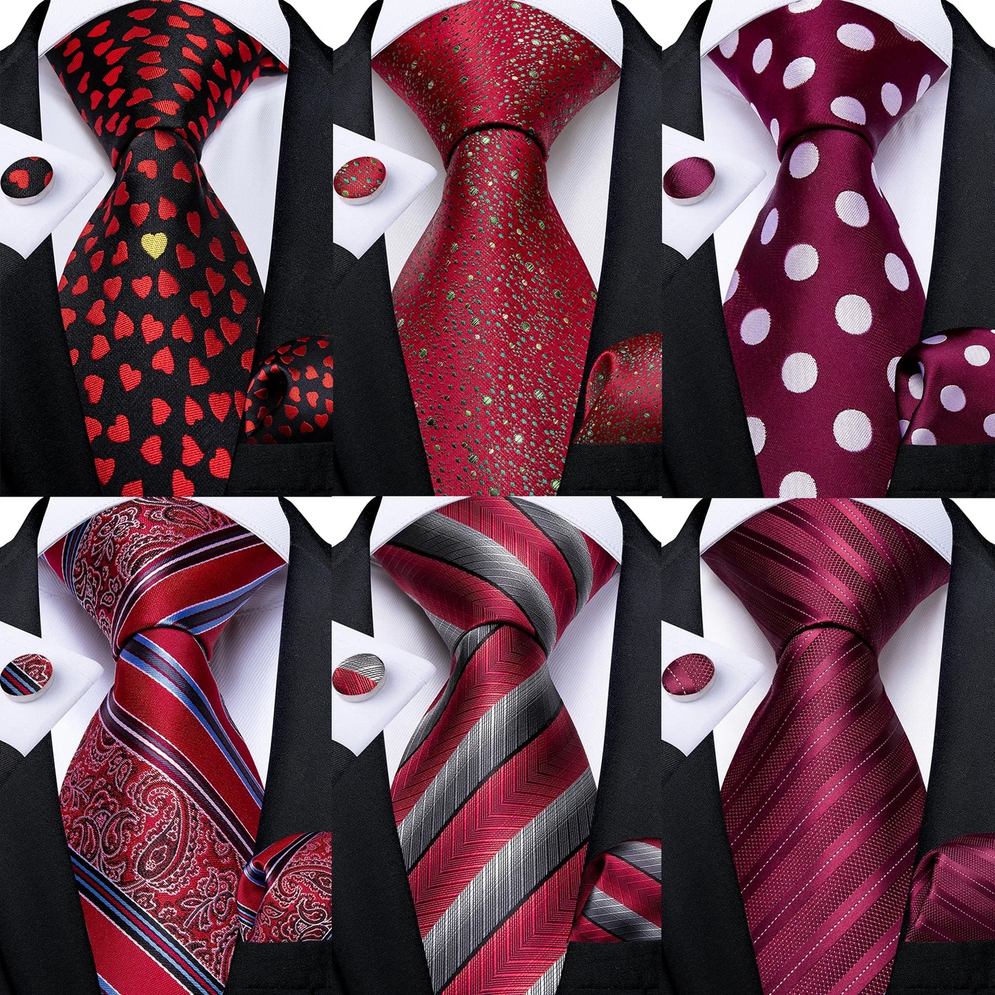 Striped Dot Fashion Men's Silk Ties