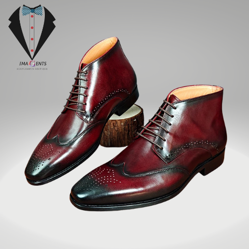 Black Brown Ankle Boots Shoes For Men