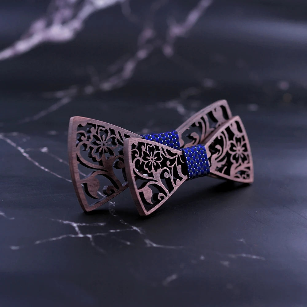 Adult And Kids Wooden Bow Tie