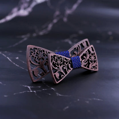 Adult And Kids Wooden Bow Tie