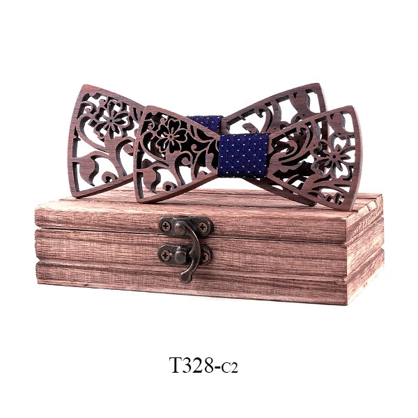 Adult And Kids Wooden Bow Tie