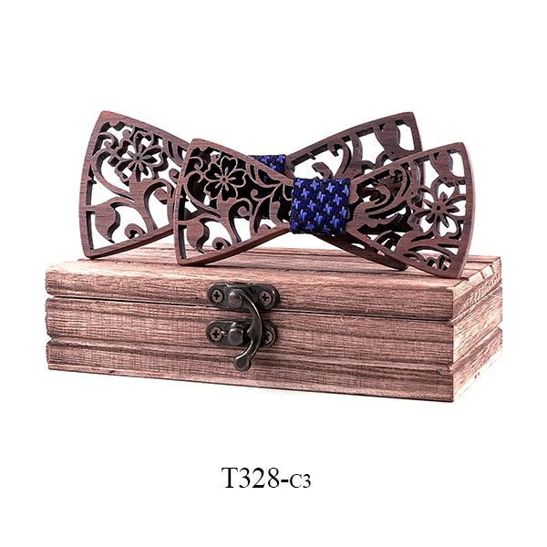 Adult And Kids Wooden Bow Tie