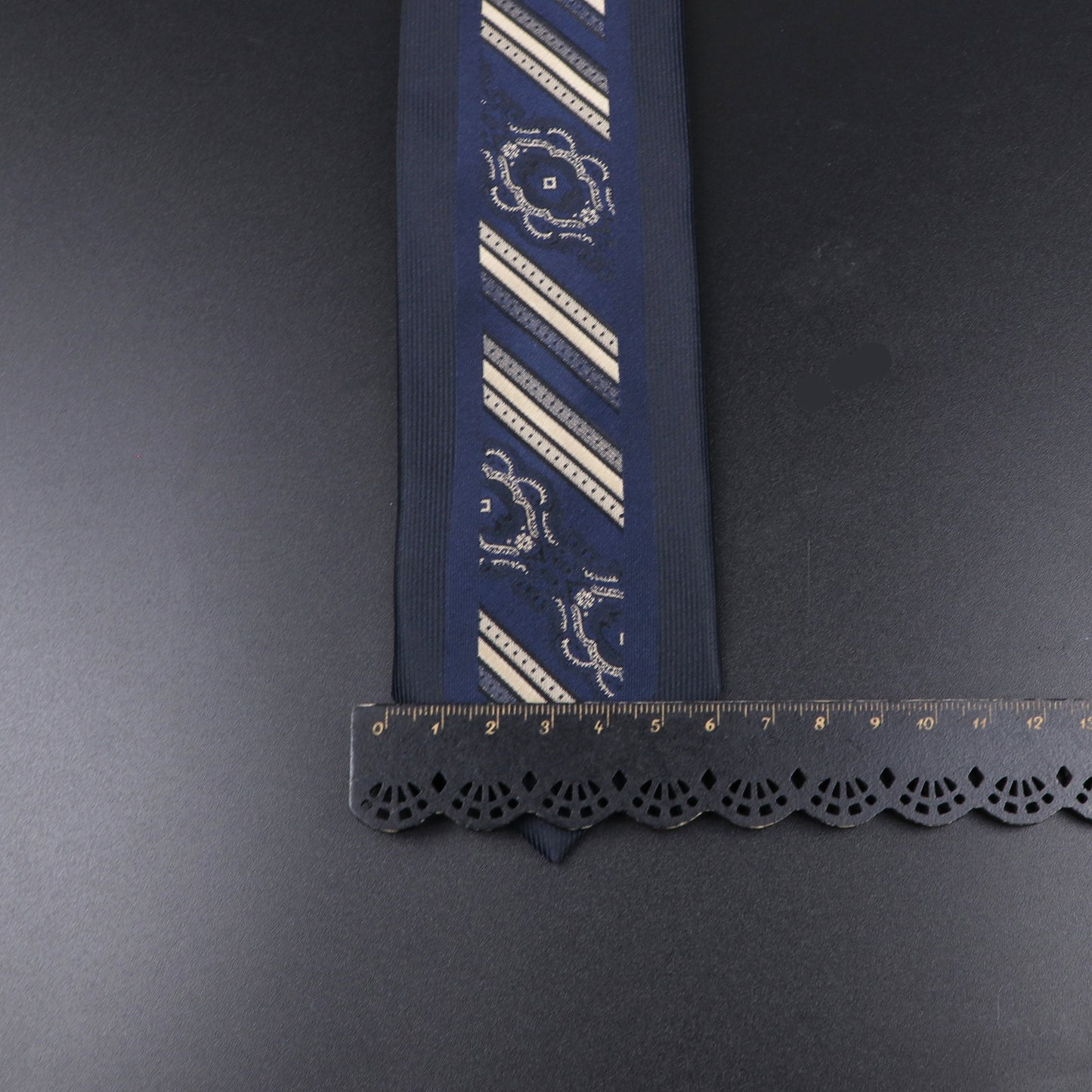 Blue Patchwork Jacquard Necktie