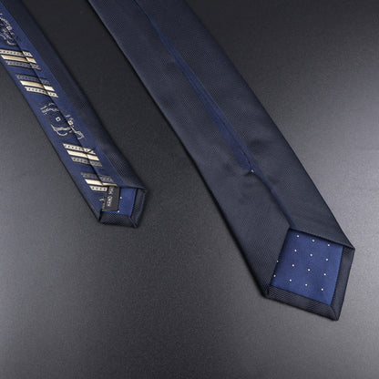 Blue Patchwork Jacquard Necktie