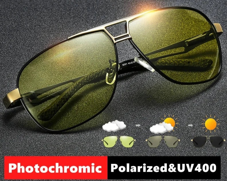 Chameleon Anti-Glare Day Night Driving Sunglasses