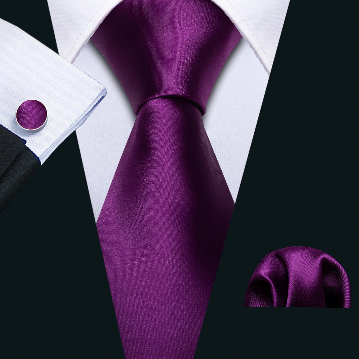 Purple Plaid Men Tie