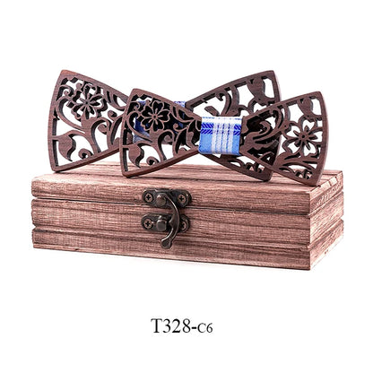 Adult And Kids Wooden Bow Tie