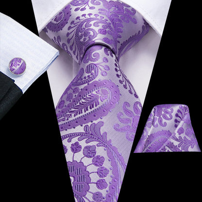 Light Purple Solid Tie For Men