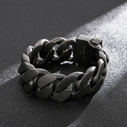 Heavy Black Punk Bracelet