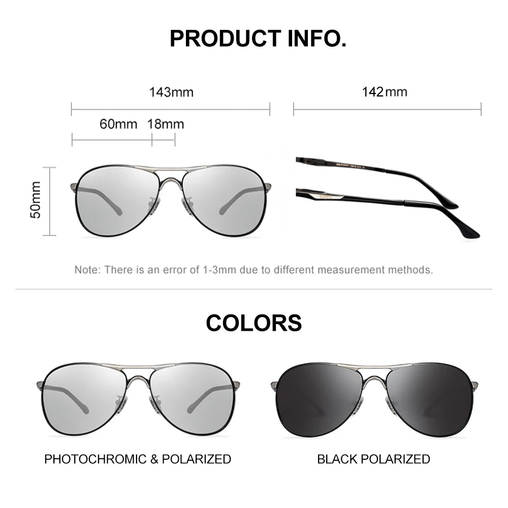 Driving Photochromic Polarized High Quality  Sunglasses