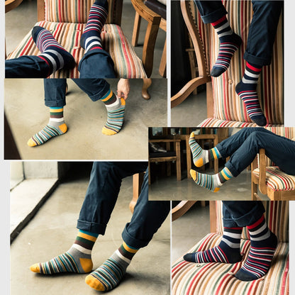 Mens Socks Chromatic Stripe