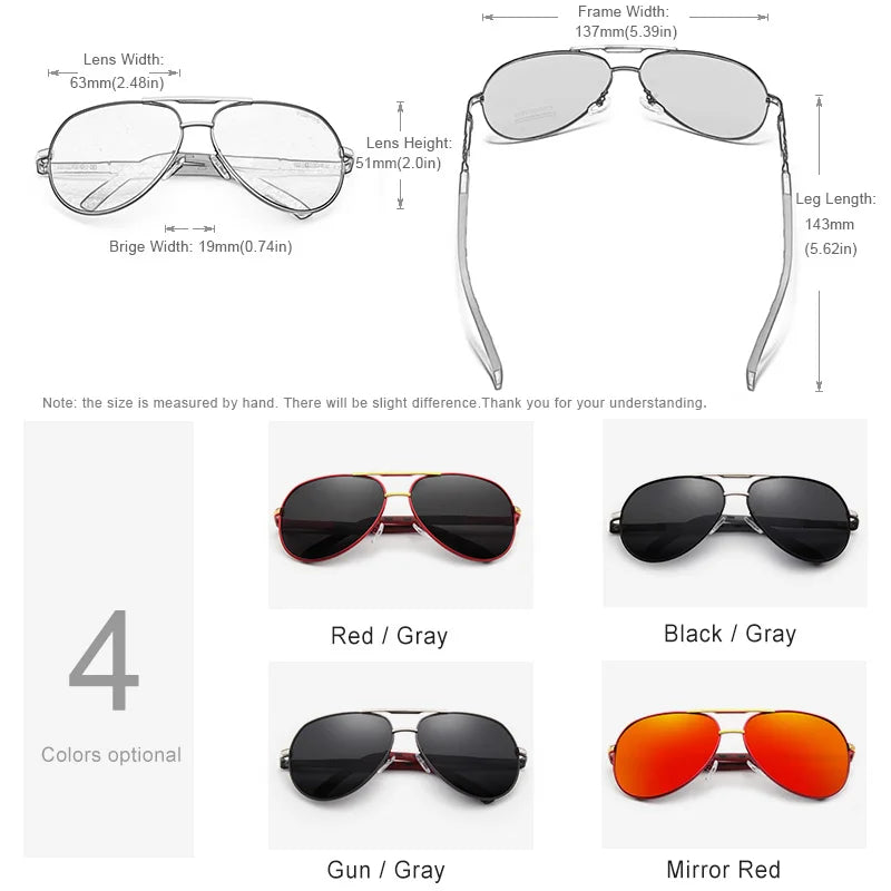 Aluminum Magnesium Men's Polarized Sunglasses