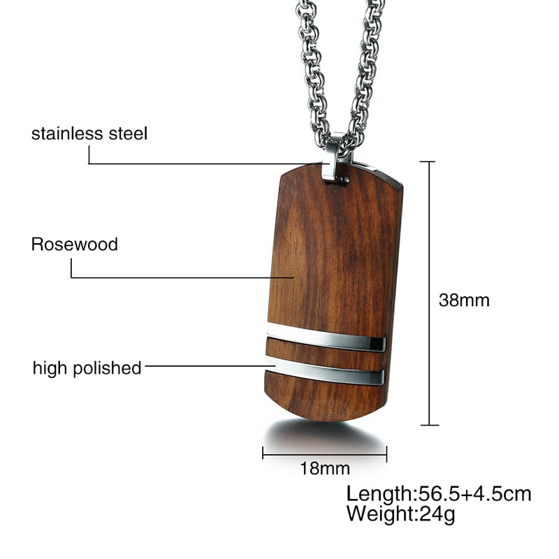 Rosewood Men Necklace