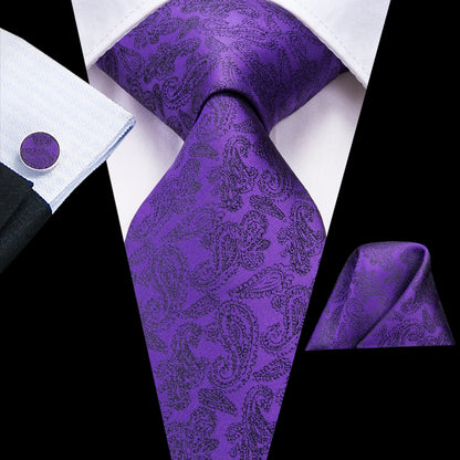 Light Purple Solid Tie For Men