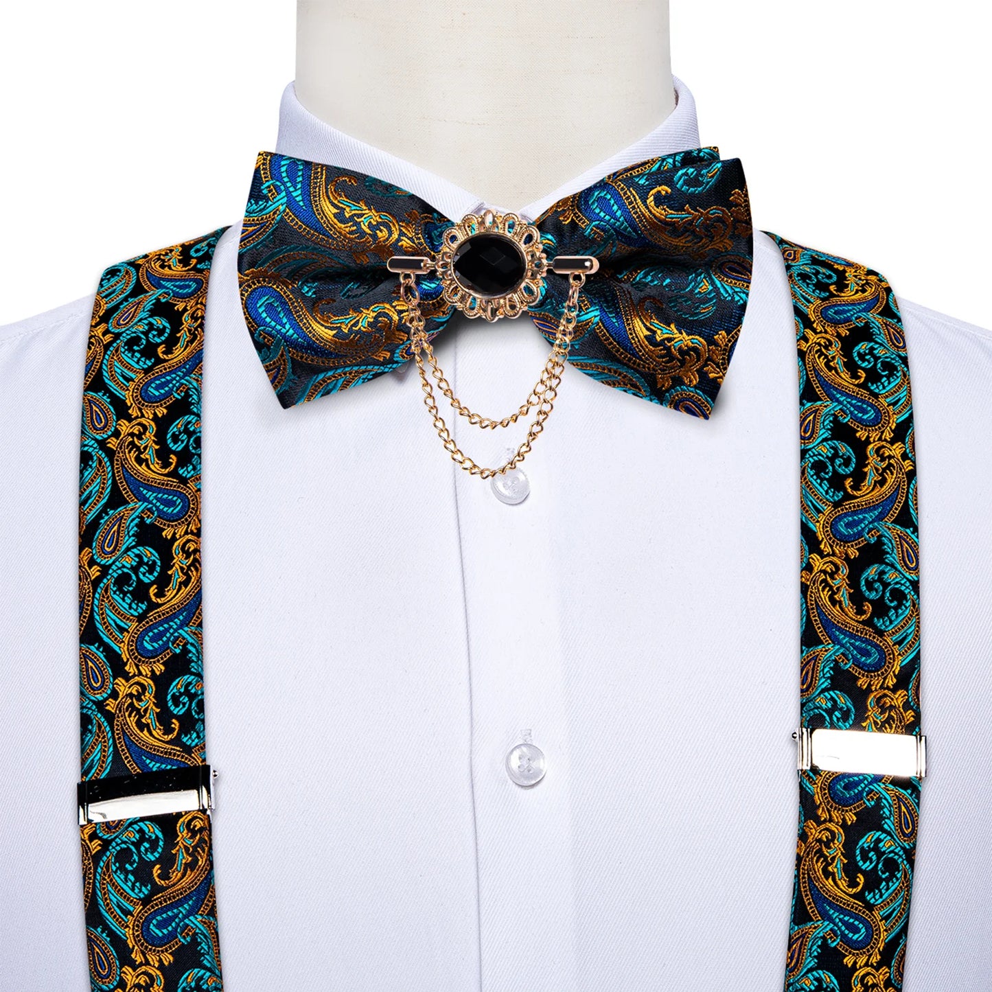 Classic Suspenders Bow Tie Set