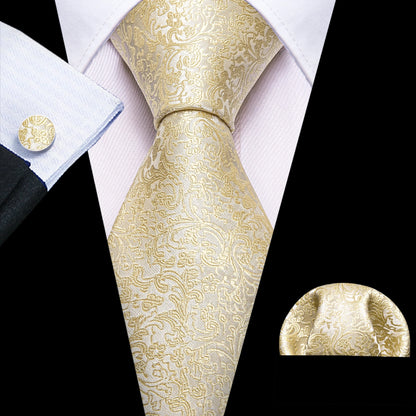 Gold Silk Mens Tie