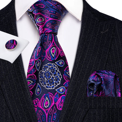 Purple Plaid Men Tie