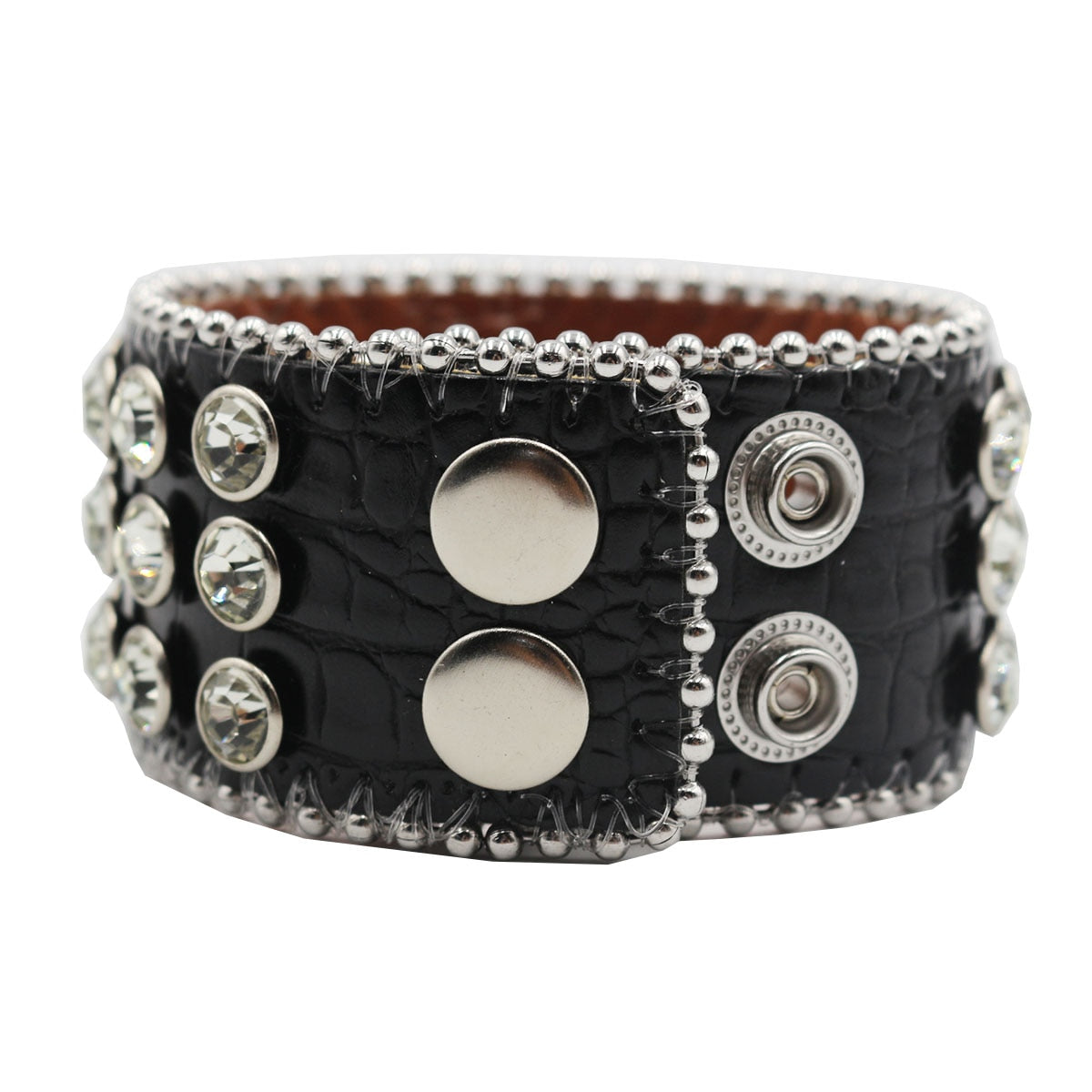 Rhinestone Bracelet Punk