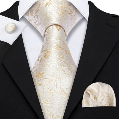 Gold Silk Mens Tie