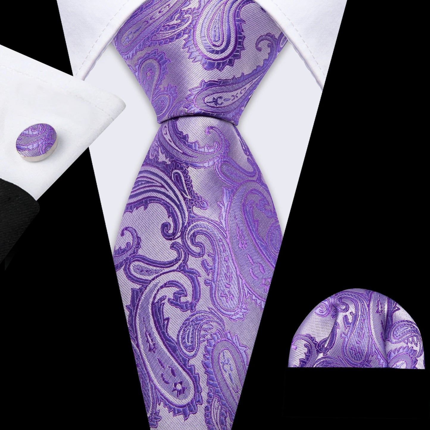 Purple Plaid Men Tie