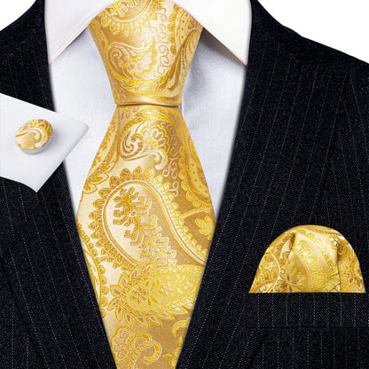 Gold Silk Mens Tie