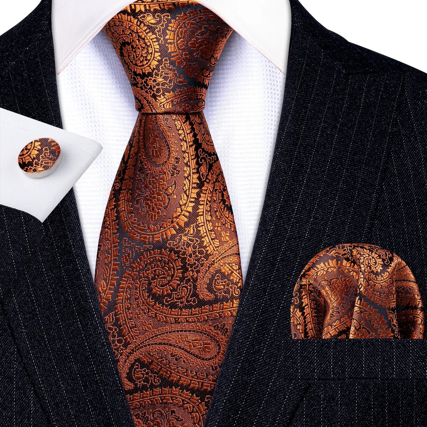 Gold Silk Mens Tie