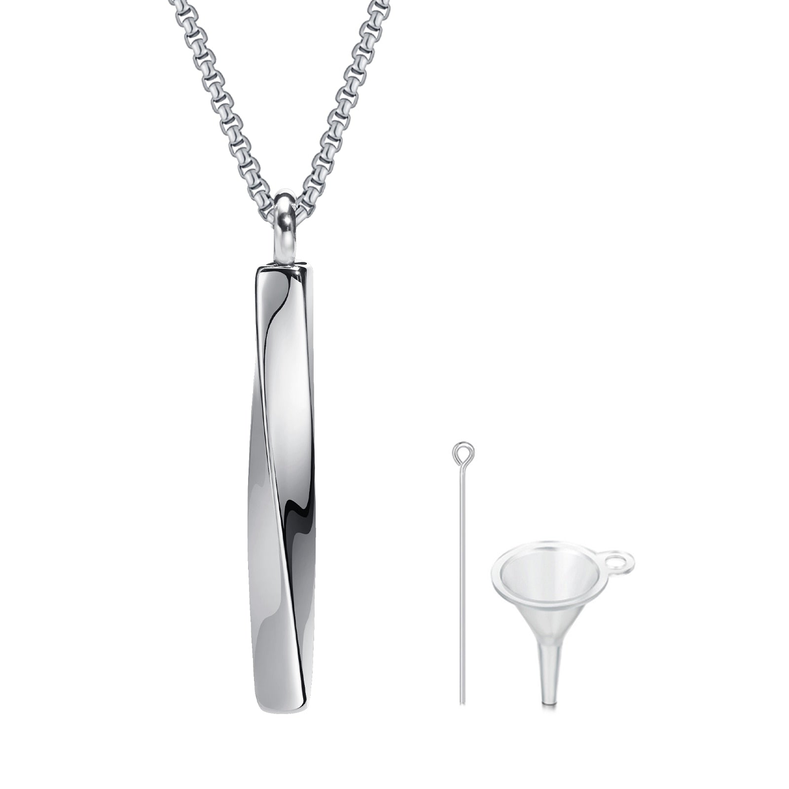 Mobius Bar Pendant Necklaces