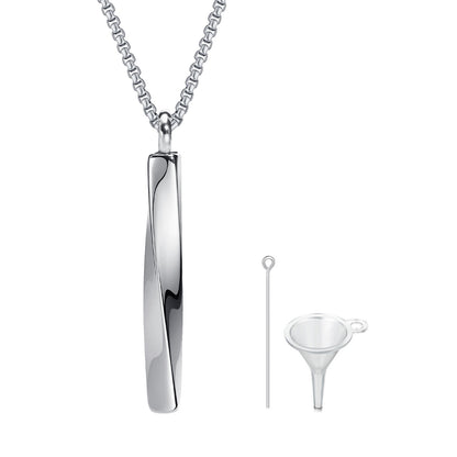 Mobius Bar Pendant Necklaces