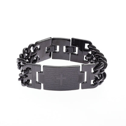 Cross Cuban Chain Bracelet