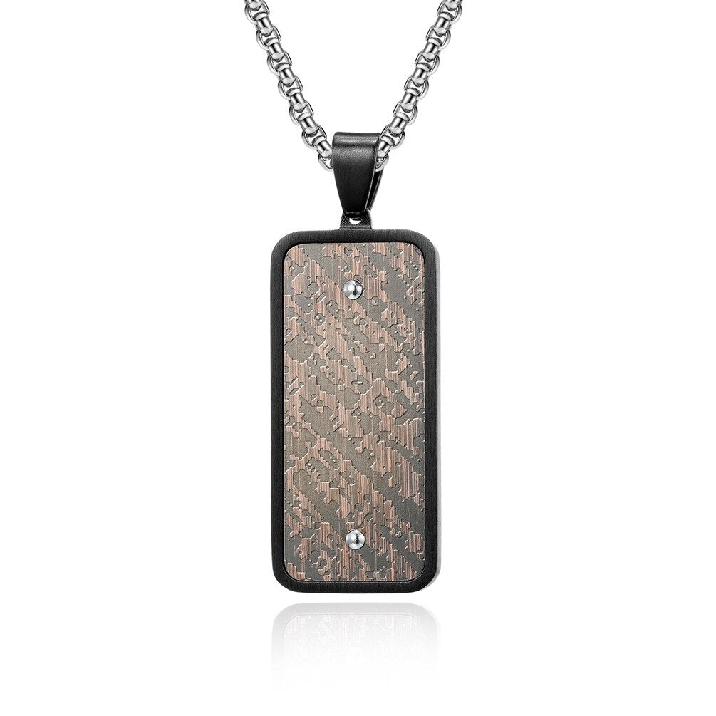 Stainless Steel Dog Tag Pendant Necklace