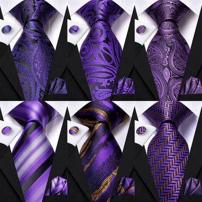 Light Purple Solid Tie For Men