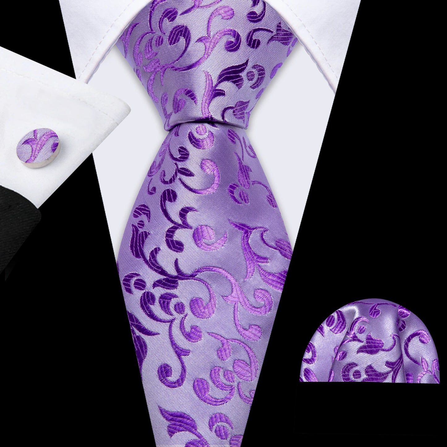 Purple Plaid Men Tie