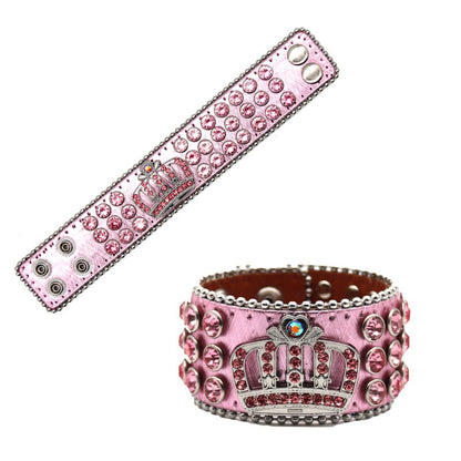 Rhinestone Bracelet Punk