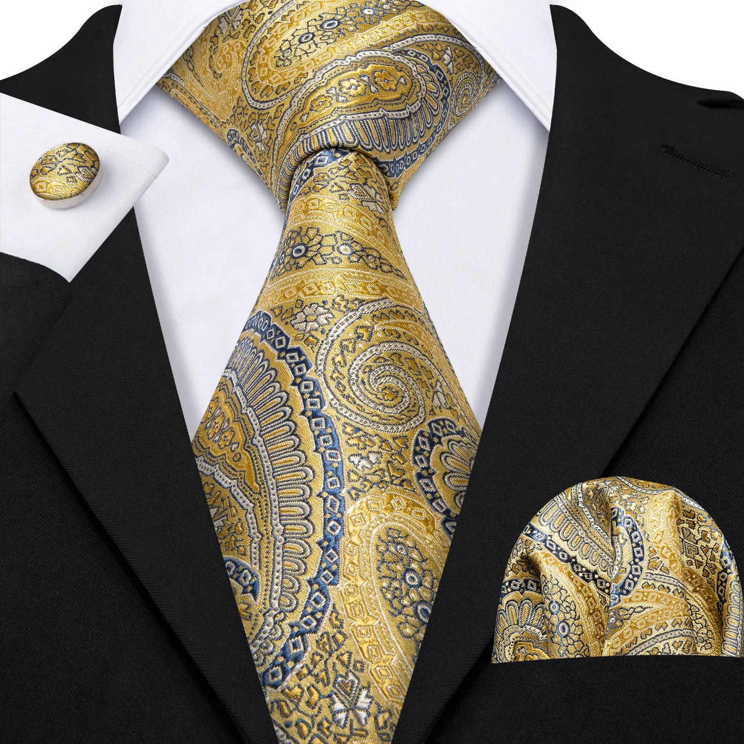 Gold Silk Mens Tie