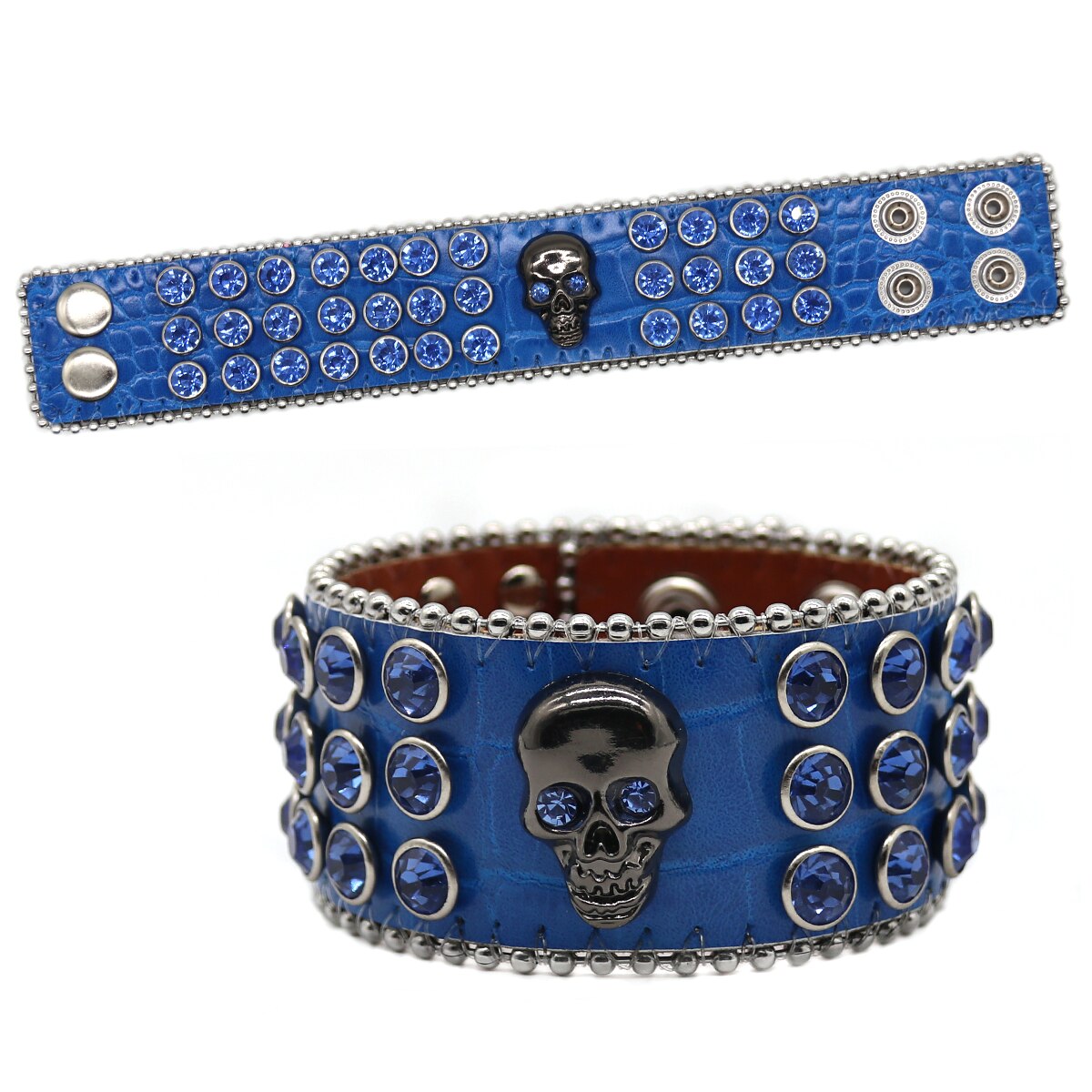 Rhinestone Bracelet Punk