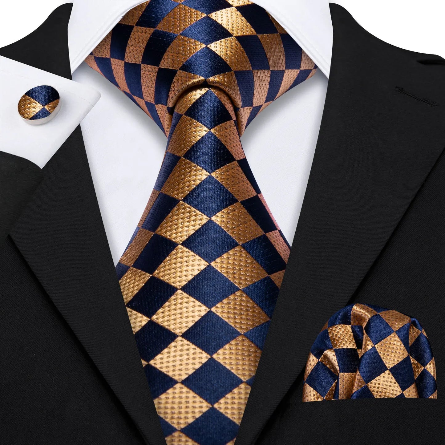 Gold Silk Mens Tie