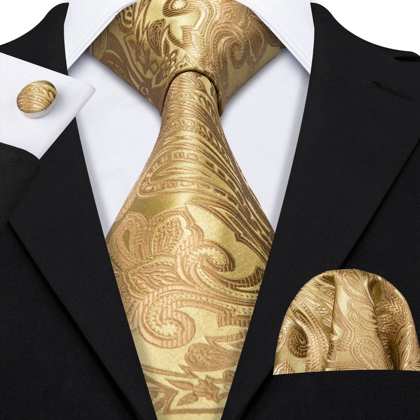 Gold Silk Mens Tie