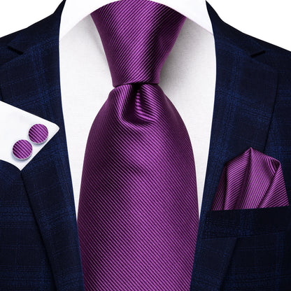 Light Purple Solid Tie For Men