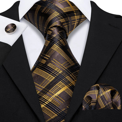 Gold Silk Mens Tie