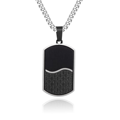 Stainless Steel Dog Tag Pendant Necklace