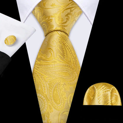 Gold Silk Mens Tie