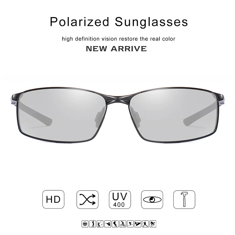 Polarized Driving Photochromic Sun Glasses