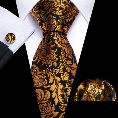 Gold Silk Mens Tie