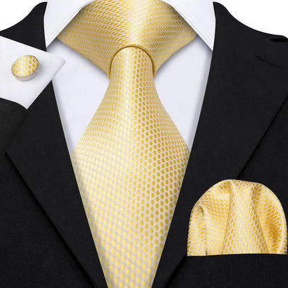 Gold Silk Mens Tie