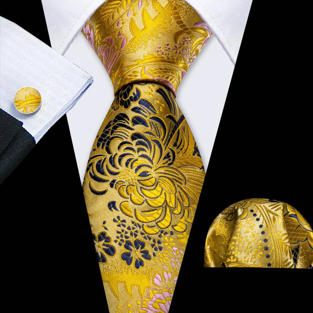 Floral Silk Men Tie