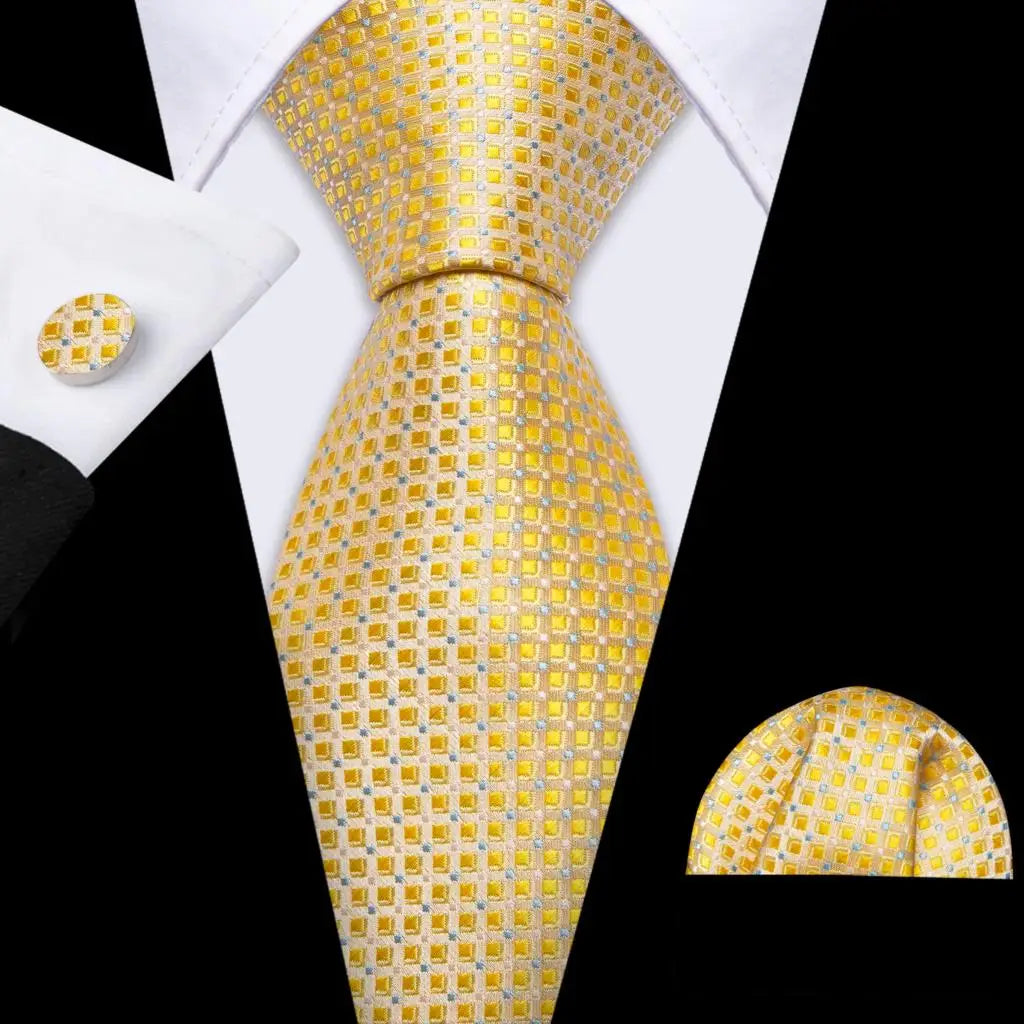 Gold Silk Mens Tie