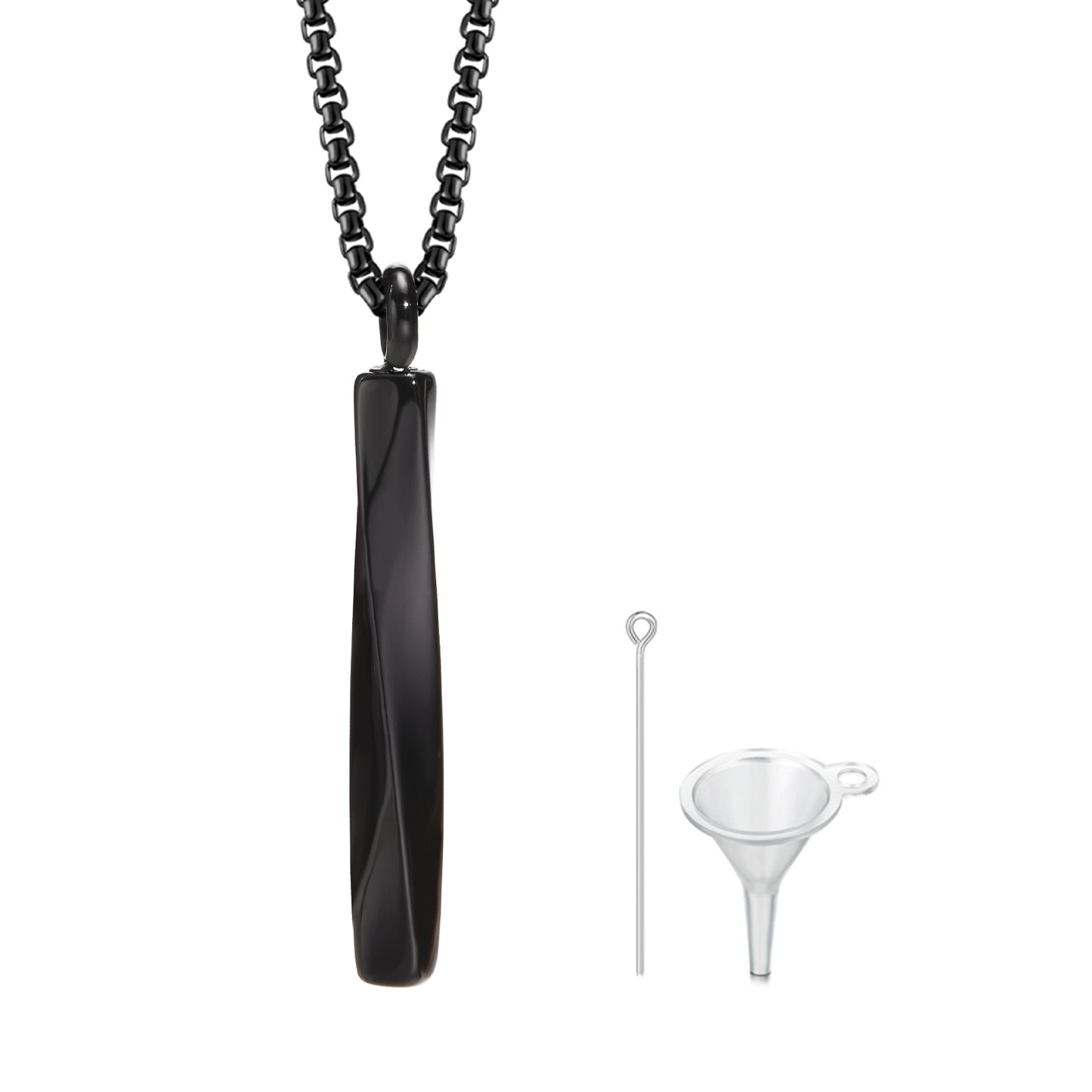 Mobius Bar Pendant Necklaces