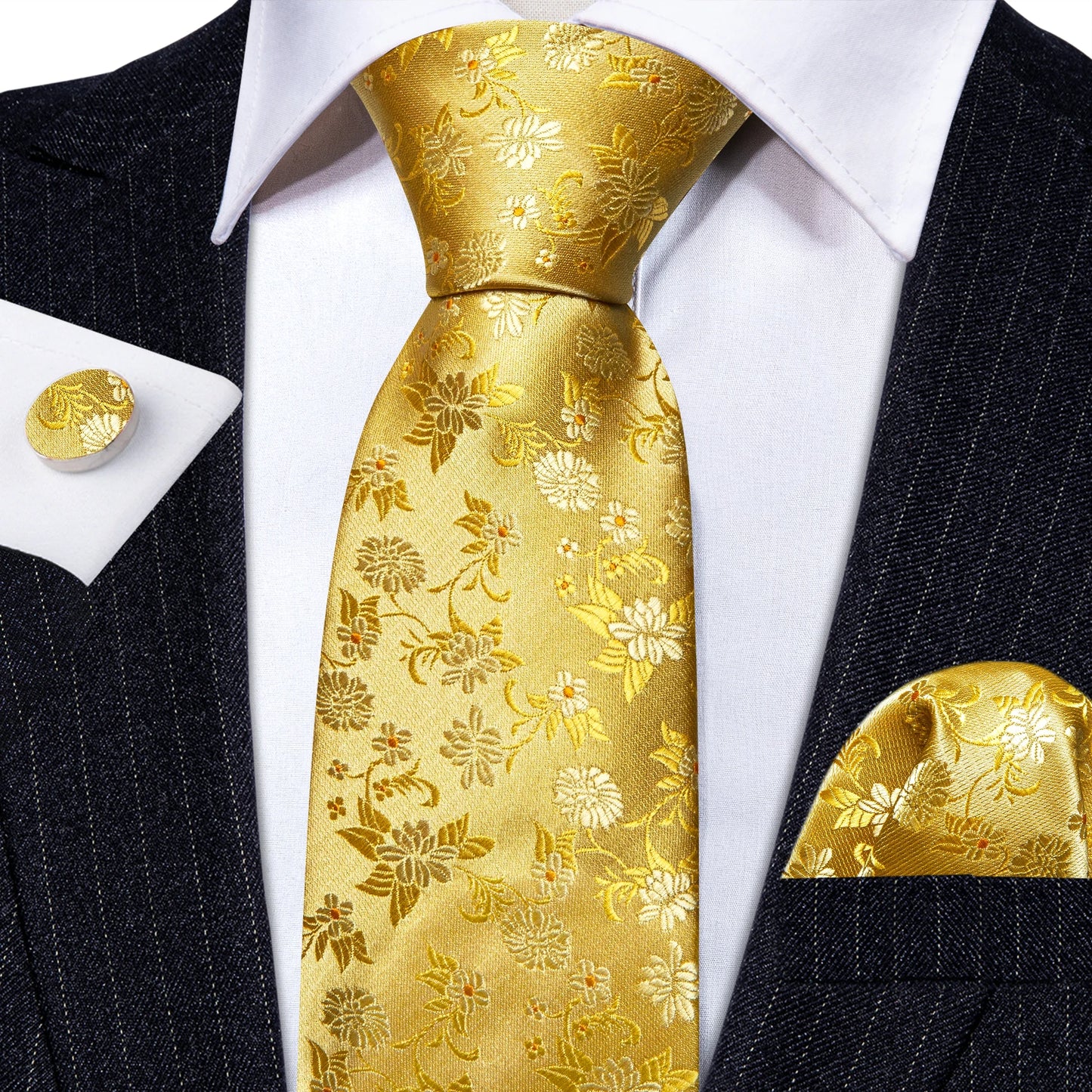 Gold Silk Mens Tie