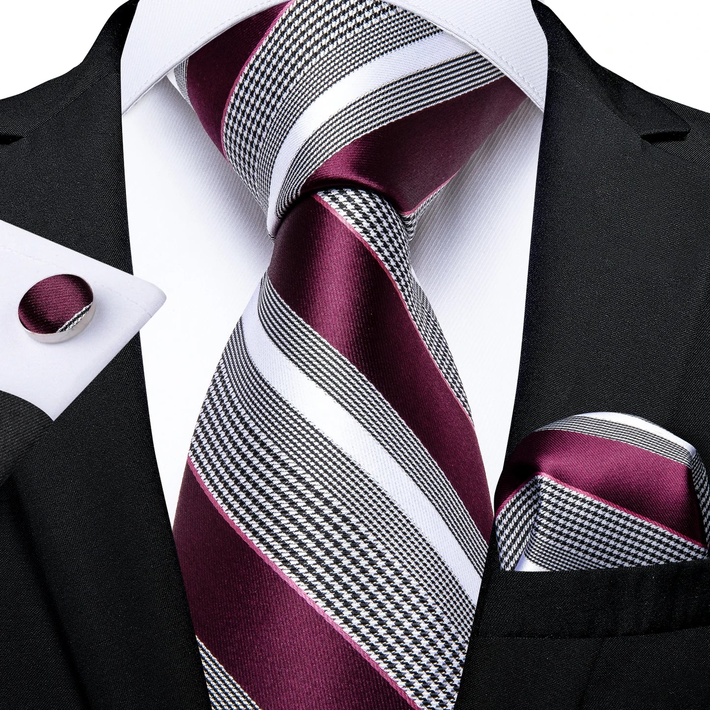 Striped Dot Fashion Men's Silk Ties