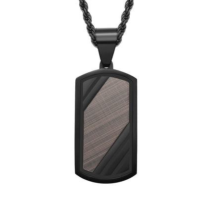 Stainless Steel Dog Tag Pendant Necklace